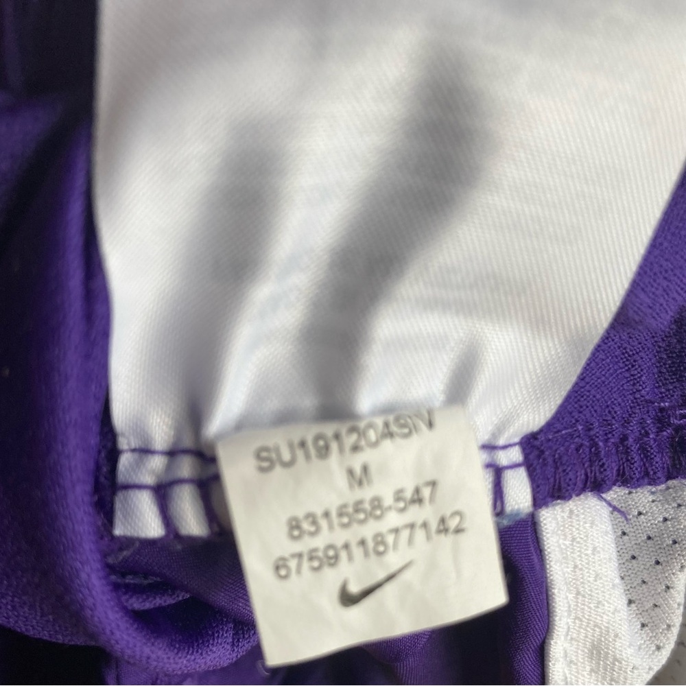 Nike Women's Athletic Running Shorts in Purple and White EUC Size Medium - Picture 3 of 4